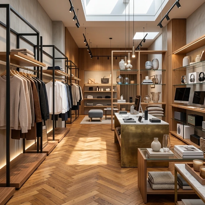 AI Generated Modern Retail Store Showcase
